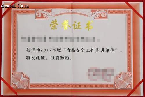 荣誉证书二